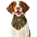 Gold Owl Spirit Print Dog Bandana