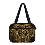 Gold Owl Spirit Print Double Strap Bible Bag