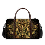 Gold Owl Spirit Print Duffle Bag