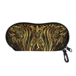 Gold Owl Spirit Print Glasses Case