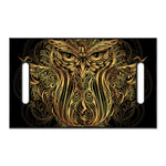 Gold Owl Spirit Print Golf Cart Seat Cover