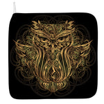 Gold Owl Spirit Print Hand Towel