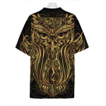 Gold Owl Spirit Print Hawaiian Shirt
