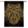 Gold Owl Spirit Print House Flag