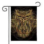 Gold Owl Spirit Print House Flag