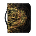 Gold Owl Spirit Print Leather Bible Cover