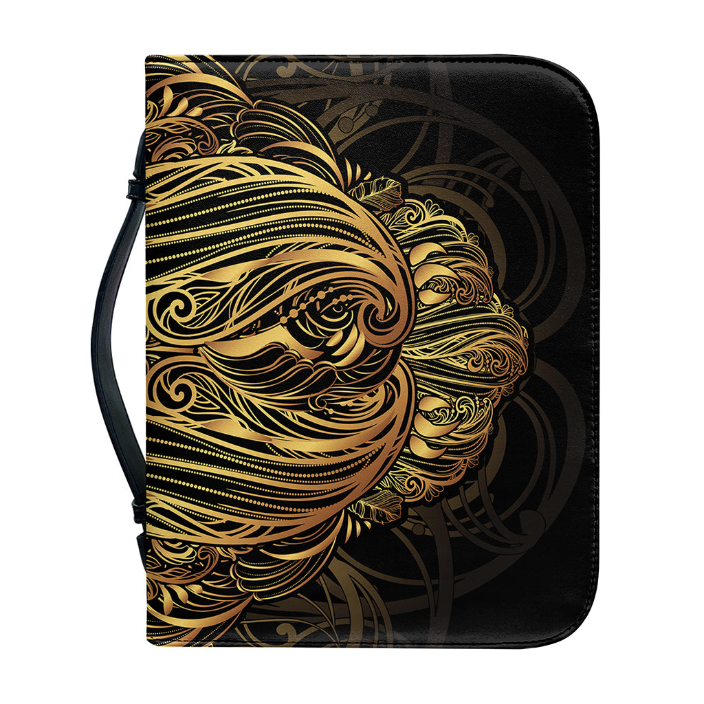 Gold Owl Spirit Print Leather Bible Cover