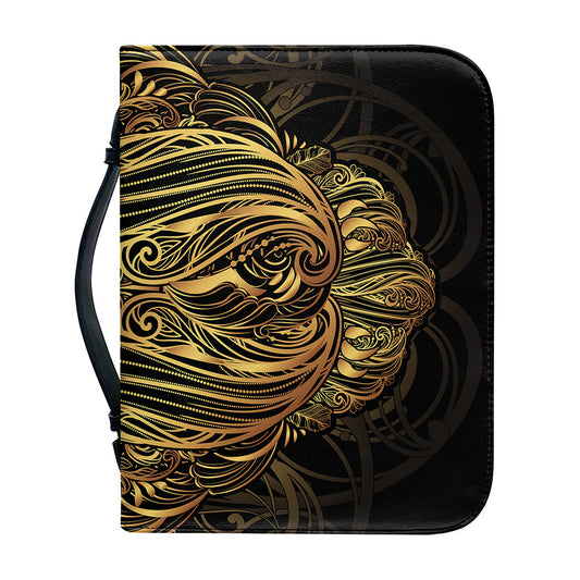Gold Owl Spirit Print Leather Bible Cover