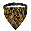 Gold Owl Spirit Print Over The Collar Dog Bandana