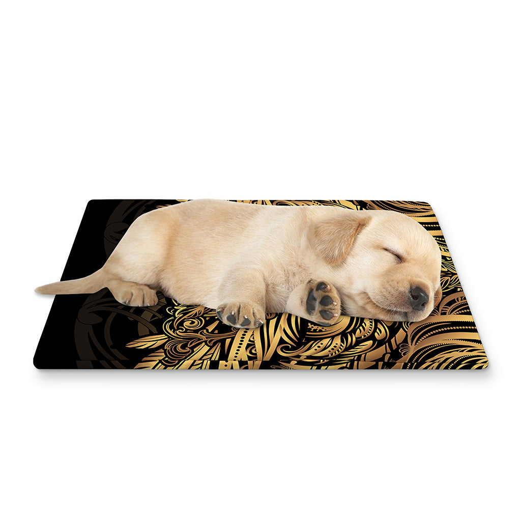 Gold Owl Spirit Print Pet Cooling Mat Cover