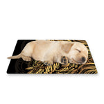 Gold Owl Spirit Print Pet Cooling Mat Cover