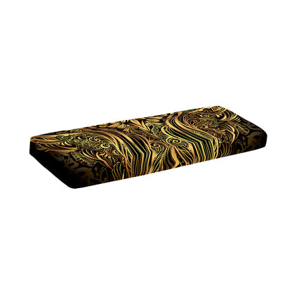 Gold Owl Spirit Print Piano Keyboard Cover