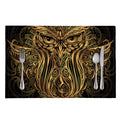 Gold Owl Spirit Print Placemat