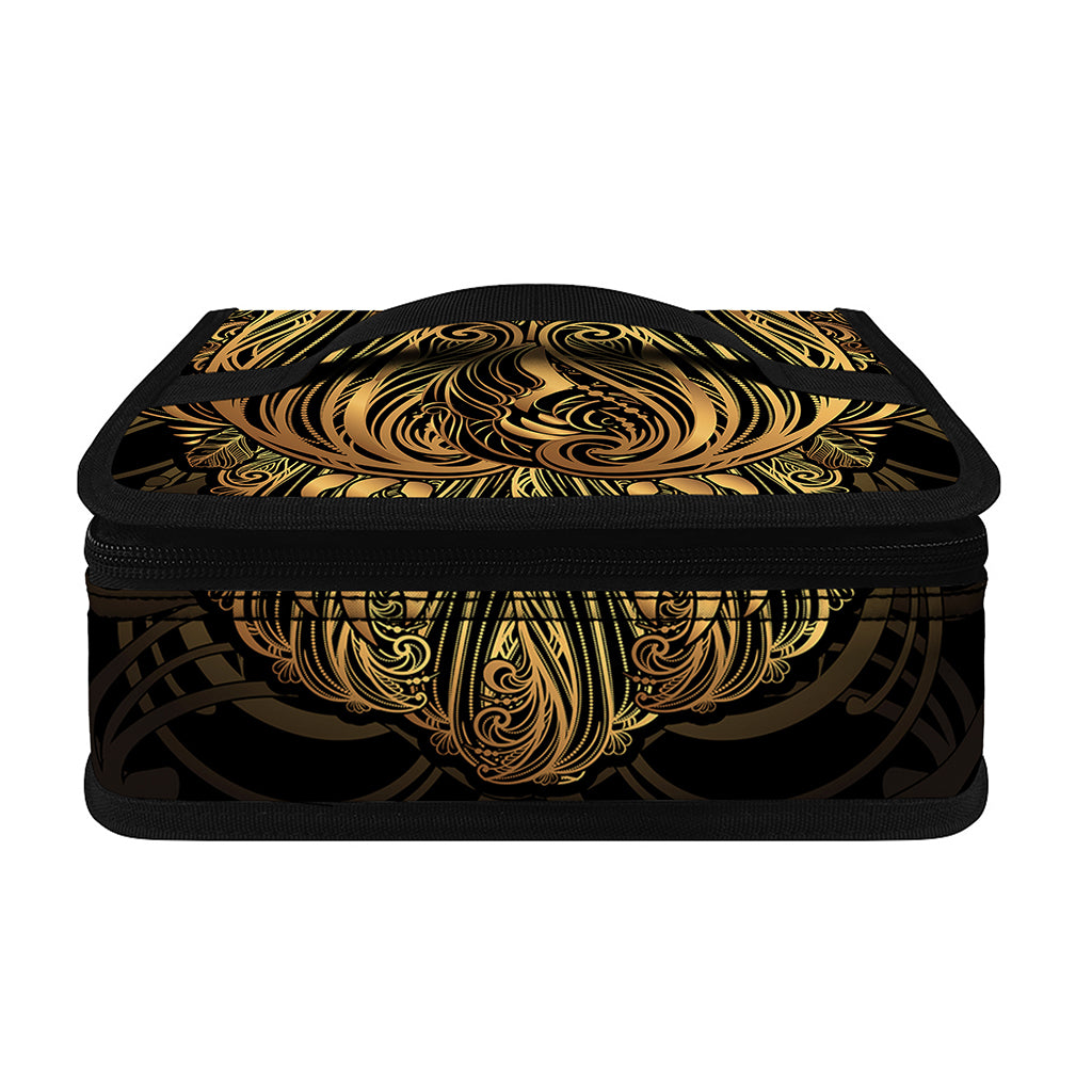 Gold Owl Spirit Print Small Lunch Bag