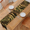 Gold Owl Spirit Print Table Runner