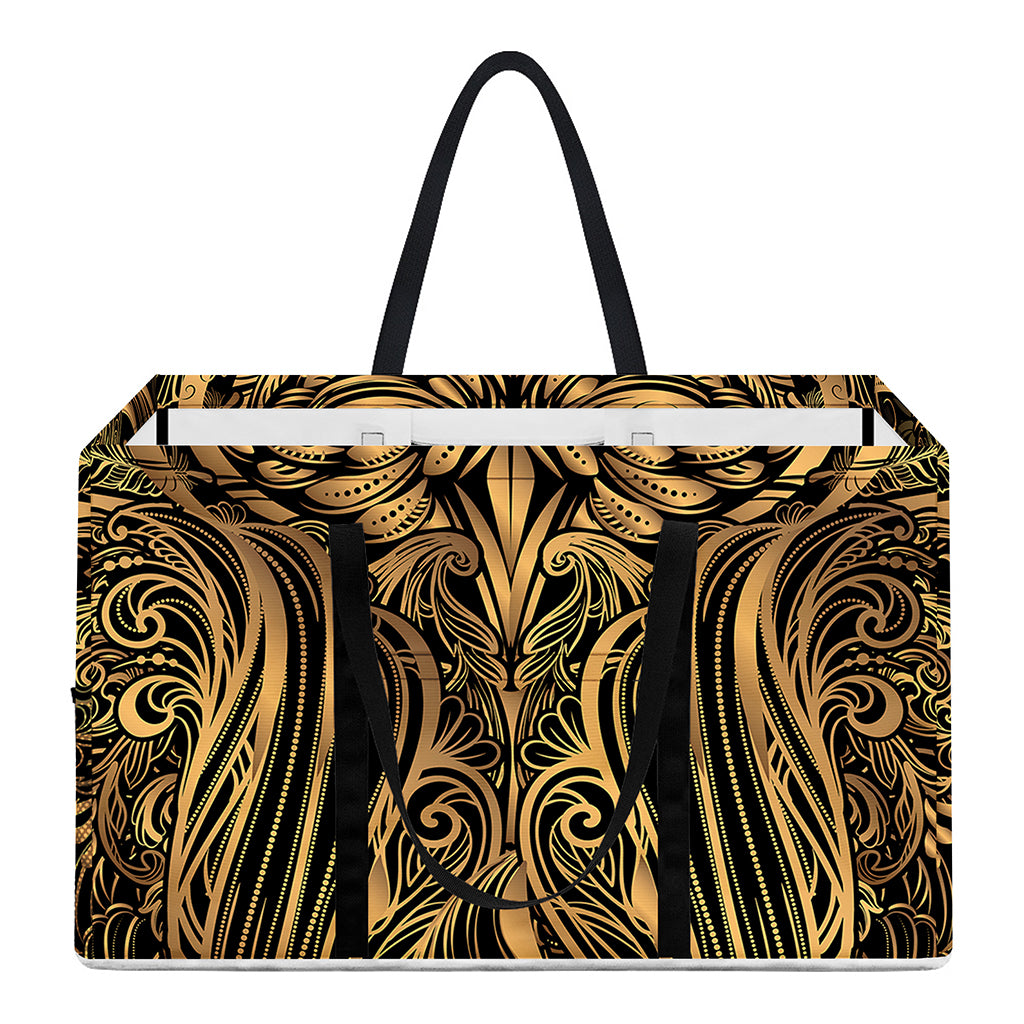 Gold Owl Spirit Print Utility Tote Bag