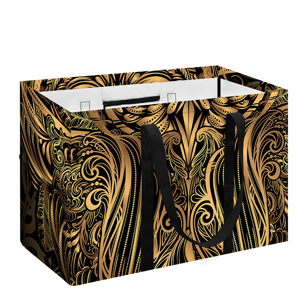 Gold Owl Spirit Print Utility Tote Bag