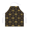 Gold Playing Card Suits Pattern Print Adjustable Apron