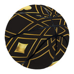 Gold Playing Card Suits Pattern Print Basketball