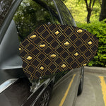 Gold Playing Card Suits Pattern Print Car Side Mirror Covers