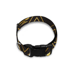 Gold Playing Card Suits Pattern Print Dog Collar