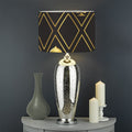 Gold Playing Card Suits Pattern Print Drum Lamp Shade