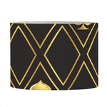 Gold Playing Card Suits Pattern Print Drum Lamp Shade