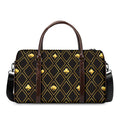 Gold Playing Card Suits Pattern Print Duffel Bag