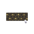 Gold Playing Card Suits Pattern Print Extended Mouse Pad