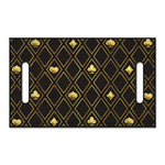 Gold Playing Card Suits Pattern Print Golf Cart Seat Cover