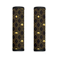 Gold Playing Card Suits Pattern Print Handle Covers