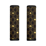 Gold Playing Card Suits Pattern Print Handle Covers