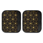 Gold Playing Card Suits Pattern Print Handle Covers