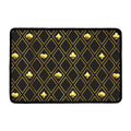 Gold Playing Card Suits Pattern Print Kitchen Mat