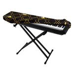 Gold Playing Card Suits Pattern Print Piano Keyboard Cover