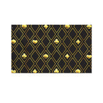 Gold Playing Card Suits Pattern Print Polyester Flag