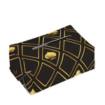 Gold Playing Card Suits Pattern Print Rectangle Tissue Box Cover