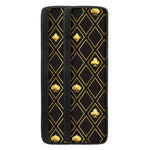 Gold Playing Card Suits Pattern Print Refrigerator Handle Covers
