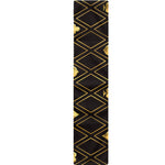 Gold Playing Card Suits Pattern Print Table Runner