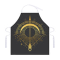 Gold Sagittarius Sign Print Adjustable Apron