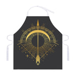 Gold Sagittarius Sign Print Adjustable Apron