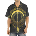 Gold Sagittarius Sign Print Aloha Shirt
