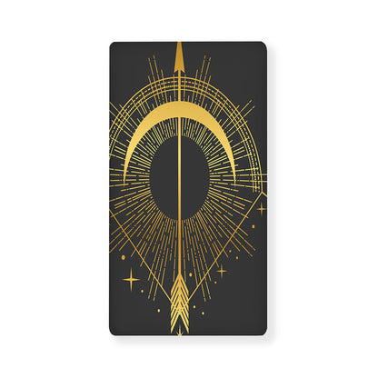 Gold Sagittarius Sign Print Baby Crib Sheet