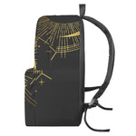 Gold Sagittarius Sign Print Backpack