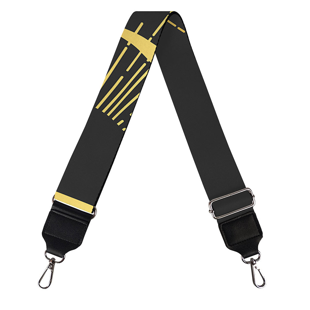 Gold Sagittarius Sign Print Bag Strap
