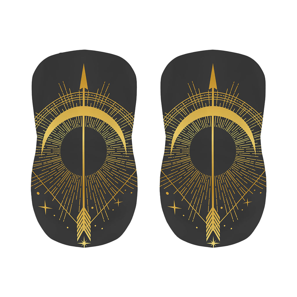 Gold Sagittarius Sign Print Bar Stool Covers