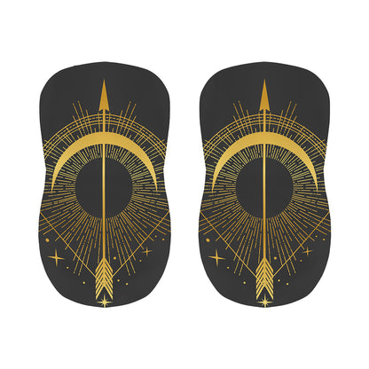 Gold Sagittarius Sign Print Bar Stool Covers