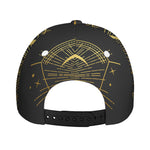 Gold Sagittarius Sign Print Baseball Cap