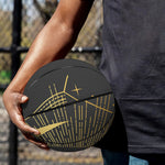 Gold Sagittarius Sign Print Basketball