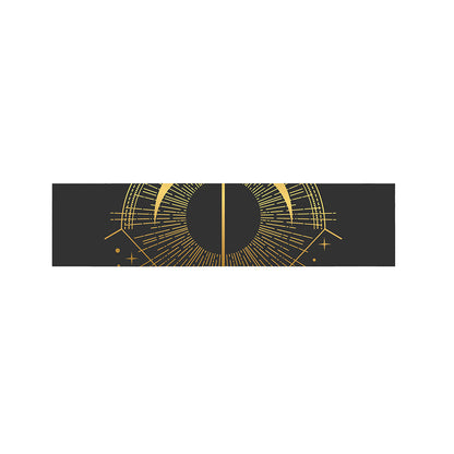 Gold Sagittarius Sign Print Bed Runner